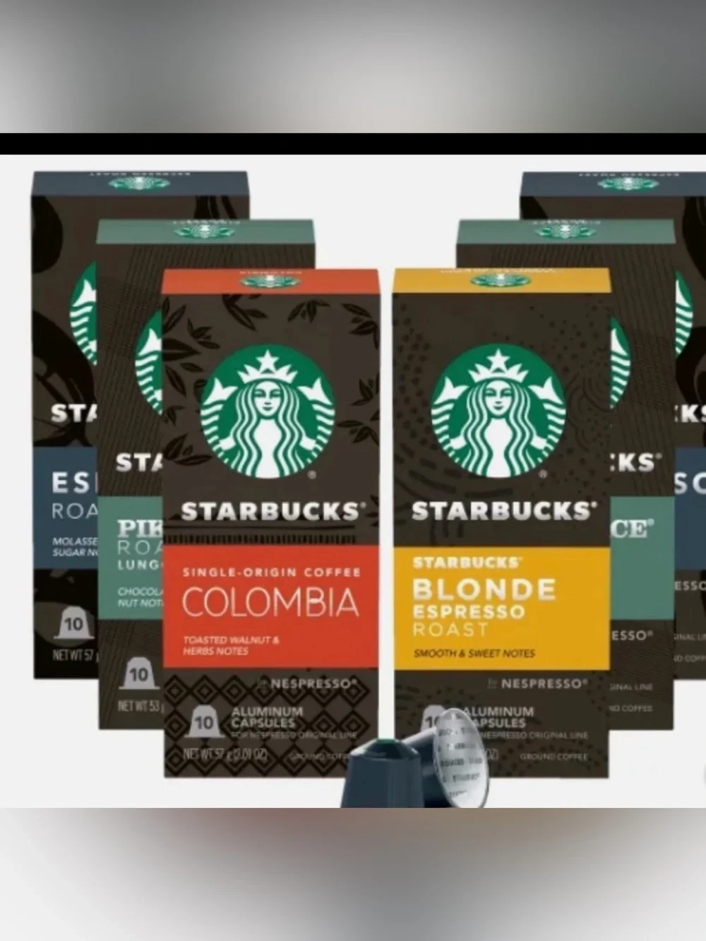 Starbucks by Nespresso Original Line Variety Pack Capsules, 60 Count.....